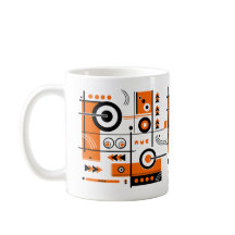 Mug Abstraite inspirée par les technologies orange