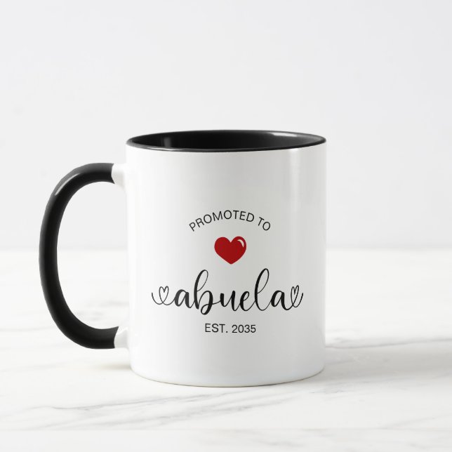 Mug Abuela Established New Grandmother Gift (Gauche)