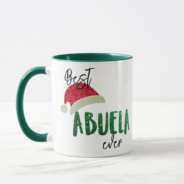 Mug Abuela personnalisé - Café de Noël personnalis (Gauche)