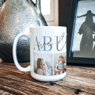 Mug Abuelito We Love You 4 Photo Collage