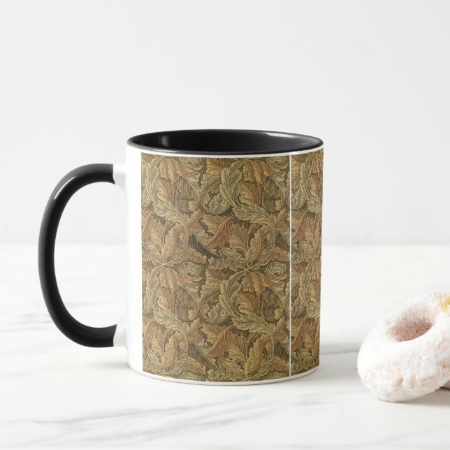 Mug Acanthus Feuilles de William Morris, Antique Texti (Avec donut)