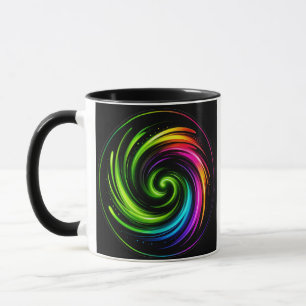 Mug Accent de tourbillon arc-en-ciel Vortex d'énergie