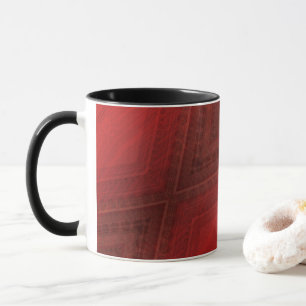 Mug Acceptation Motif de Boho Eclectique Rouge