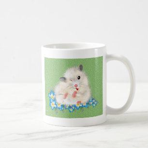 Mug Accessoires hamster syrien blanc mignon, polka ver