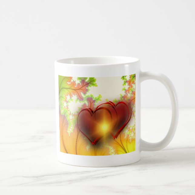 Mug Accessoires Motifs design coeur moderne chic, amou (Droite)