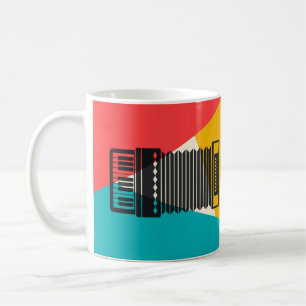 Mug Accordéon tricolore - musique de corail d'or de