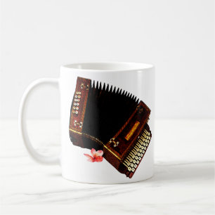 Mug Accordion et Plumeria - Instrument de musique
