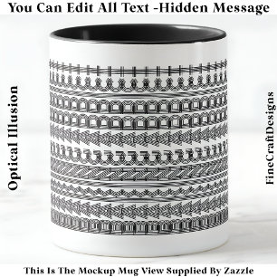 Mug Accro au Four Message Caché Drôle Original 111B