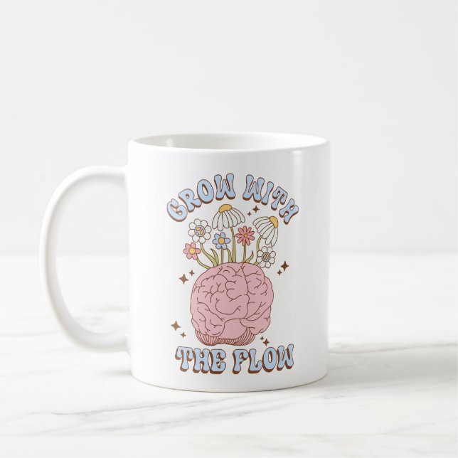 Mug Accroître Avec Le Flux, Sensibilisation À La Santé (Gauche)