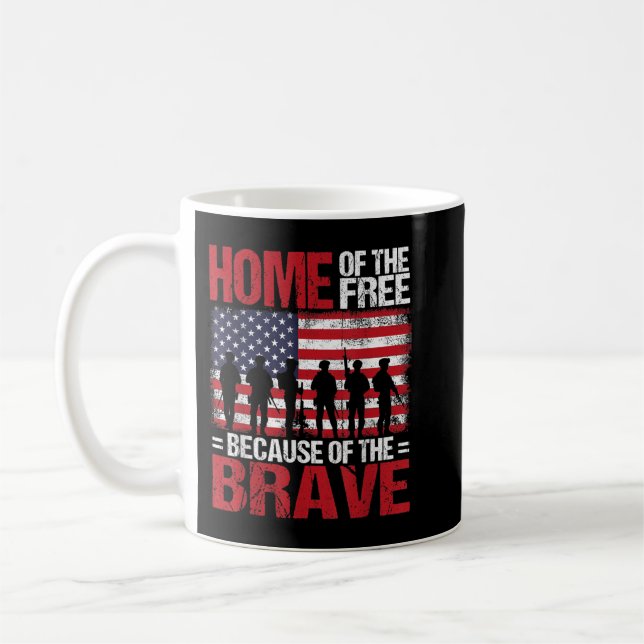 Mug Accueil De La Liberté À Cause Du Brave Vétérinaire (Gauche)