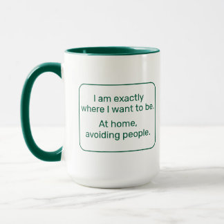 Mug Accueil (droitier, vert)
