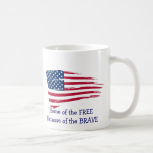 Mug Accueil du drapeau Free Wavy