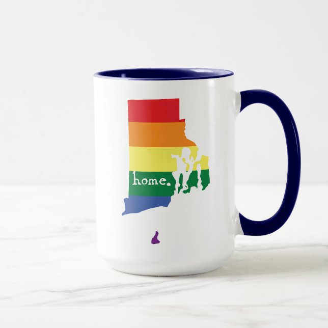 Mug Accueil Gay pride| Rhode Island (Droite)