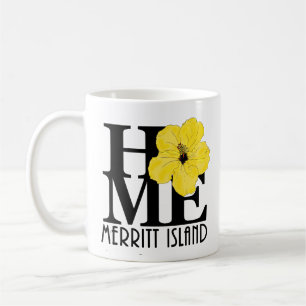 Mug ACCUEIL Île Merritt 11oz hibiscus jaune