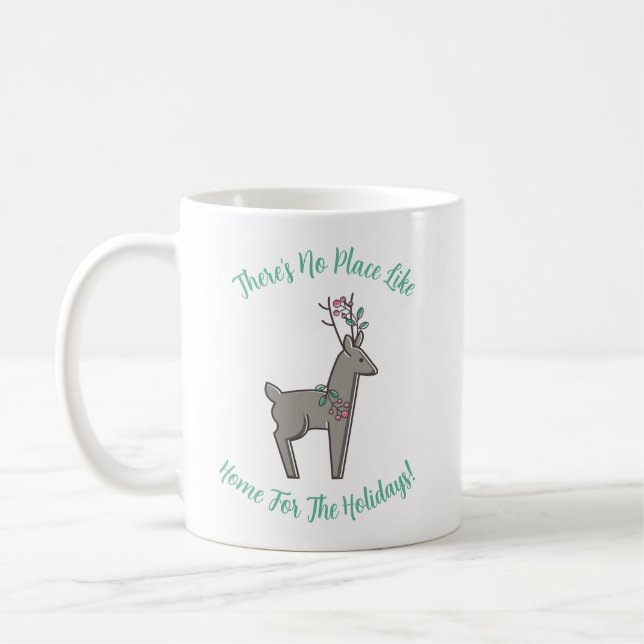 Mug Accueil pour les fêtes Reindeer Noël (Gauche)