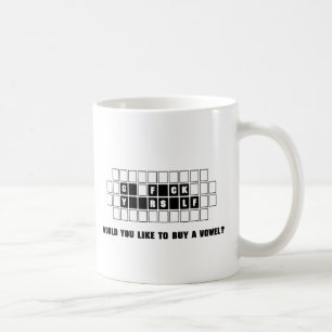Mug Achat drôle une voyelle