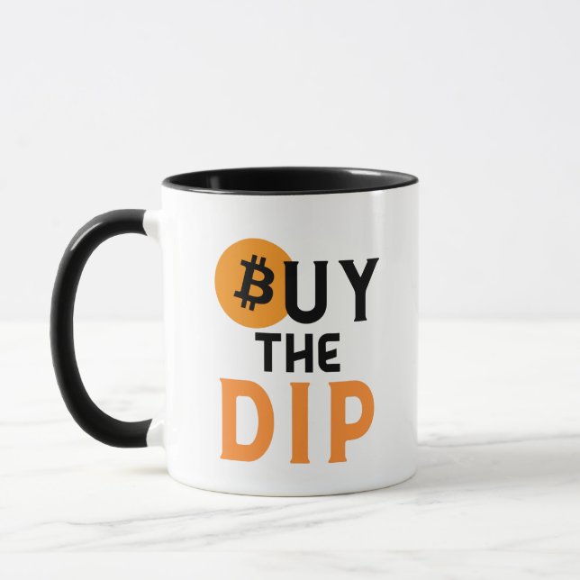 Mug Achetez The Dip Bitcoin, je vous l'ai dit (Gauche)