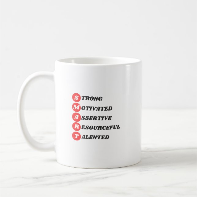 Mug Acronyme drôle de femme - SMART (Gauche)