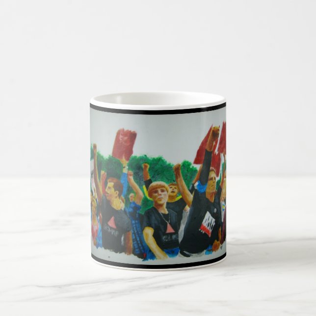 Mug ACT UP à NIH 1990 (Centre)
