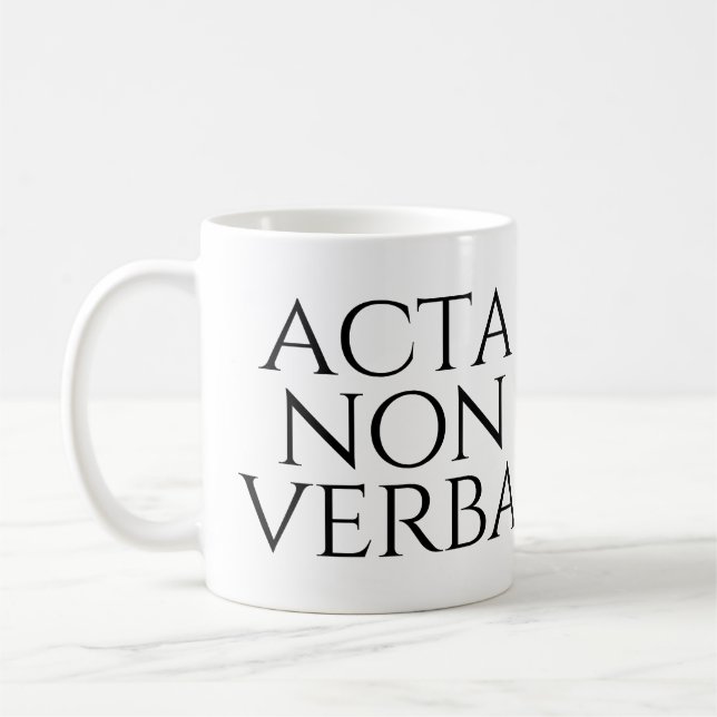 Mug Acta Non Verba (Gauche)