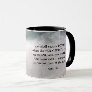 Mug Actes 1:8 Vous recevrez POUVOIR Bible Verse