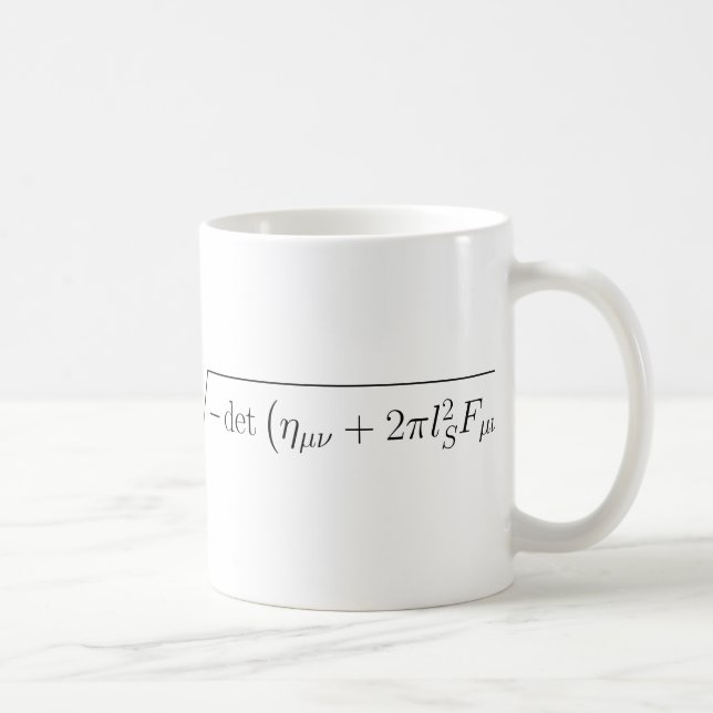 Mug action Née-Infeld de théorie de ficelle (Droite)