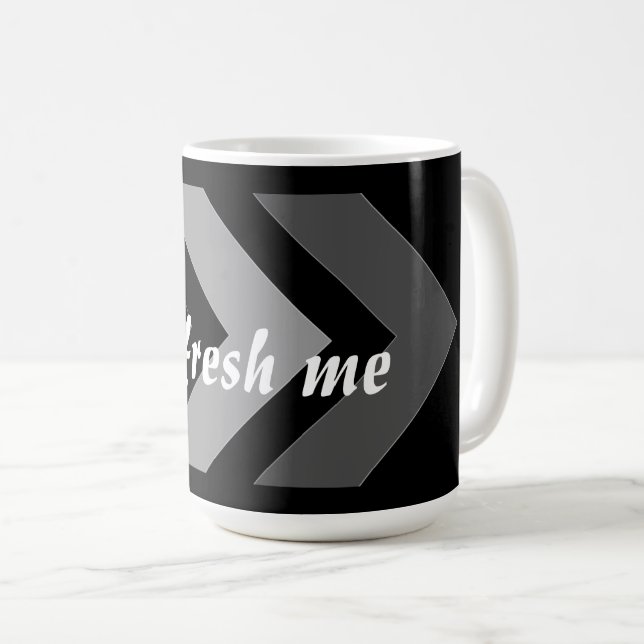 Mug Actualiser moi Image personnalisée Texte Impuls po (Devant droit)