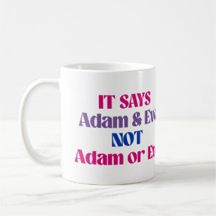 Mug Adam et Eve pas Adam ou Eve