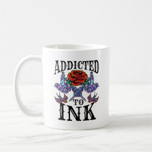Mug Addicité à l'encre tatoué amoureux de tatouage