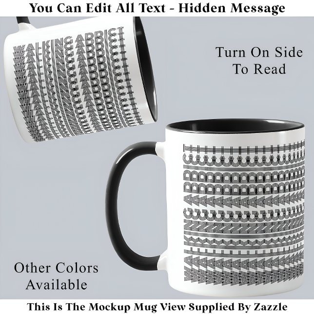 Mug Addict de marche Message caché Amusant nouveauté 1 (Créateur téléchargé)