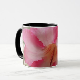 Mug Adenium rose fleurs blanches fleurs florales natur