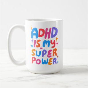 Mug ADHD est ma super-puissance joyeux bulles amusante