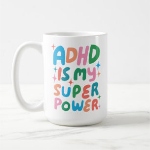 Mug ADHD est ma super-puissance joyeux bulles amusante