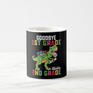 Mug Adieu 1ère année Bonjour 2e année T Rex Dinosaur