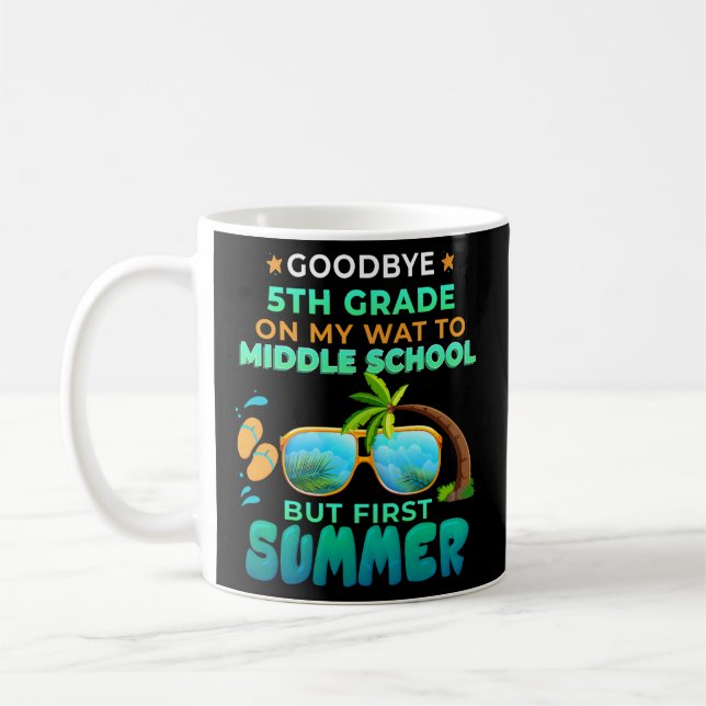 Mug Adieu Diplôme De 5Ème Année À L'Enfer De L'École S (Gauche)