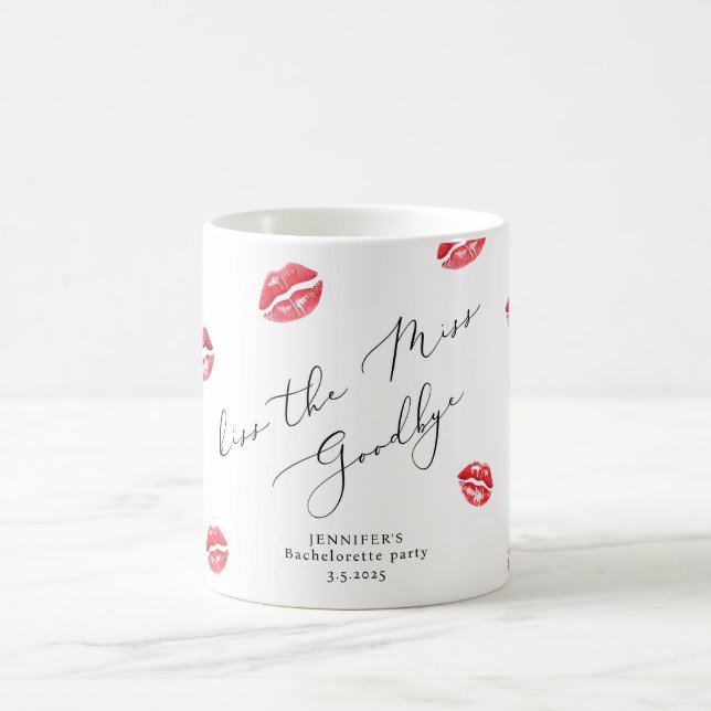 Mug Adieu enterrement de vie de jeune fille Kiss the M (Centre)