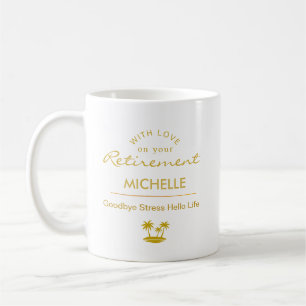 Mug Adieu Personnalisé à la Retraite Au Revoir Stress 