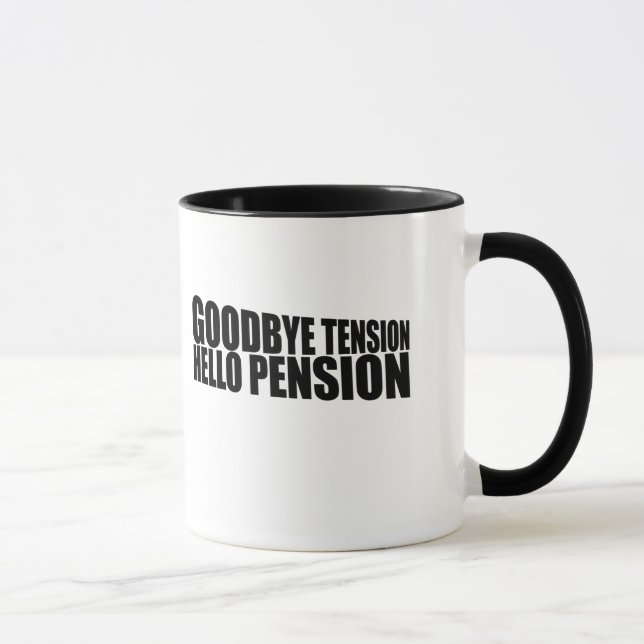 Mug Adieu tension bonjour pension (Droite)