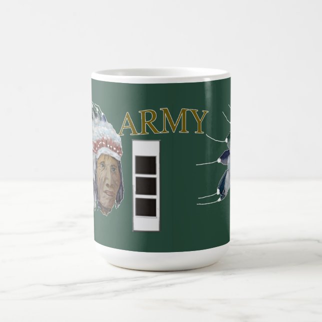 Mug Adjum de l'Armée de terre-3-Tête indienne (Centre)