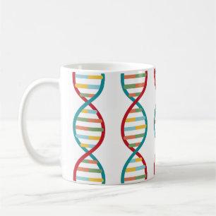 Mug ​ ADN ​ Mid Century Moderne Biologie STEM Blancs