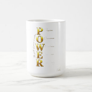 Mug ADOM Premium Inspirational "POWER" Graphique pour 