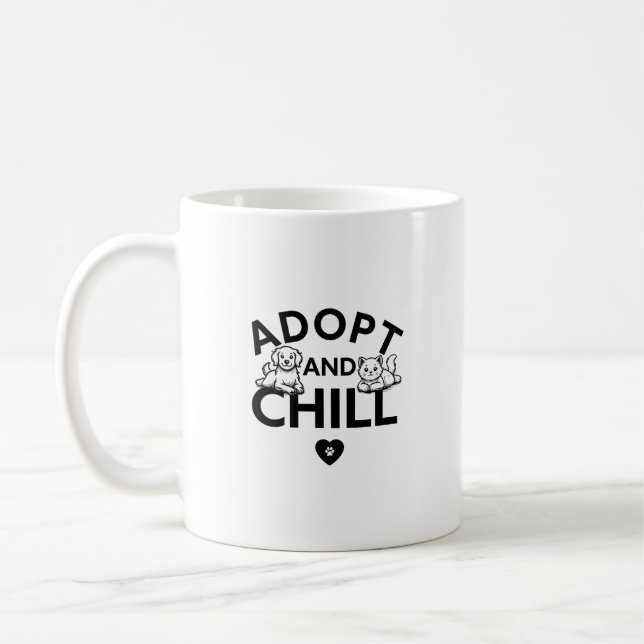 Mug Adopter et refroidir - T-shirt femme™ (Gauche)