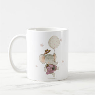 Mug Adorable Baby shower Boho rustique Elephant