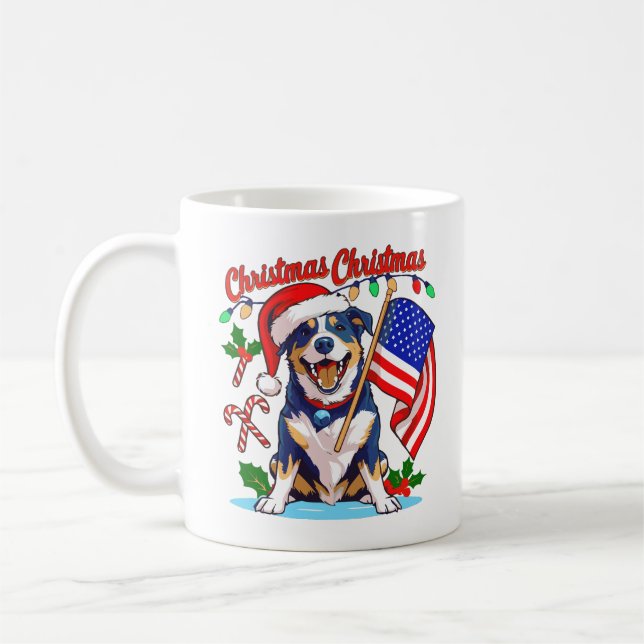 Mug adorable chien de Noël (Gauche)