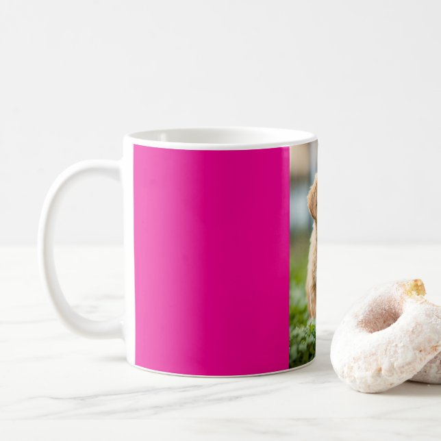 Mug "Adorable chiot dans un plaisir de Coupe" (Avec donut)