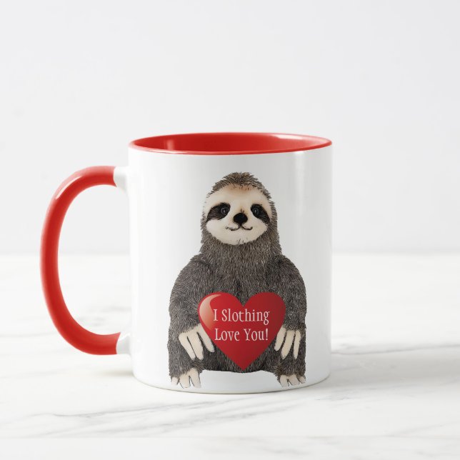 Mug Adorable Fantaisie Fantaisie Valentine's Day Heart (Gauche)