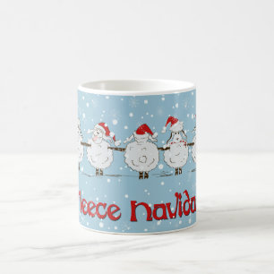 Mug adorable FUNNY Fleece Navidad Christmas Sheep