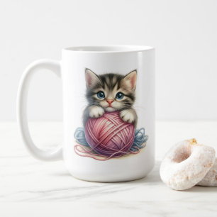 Mug Adorable Kitten avec Boule de Fer Cute Chat