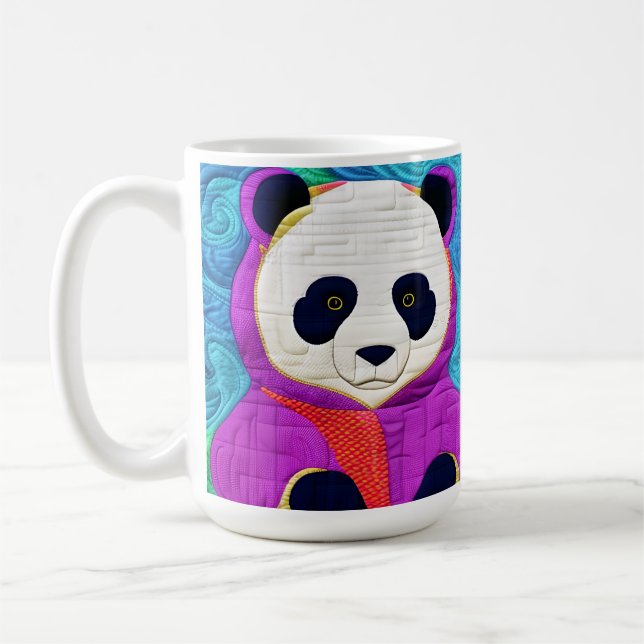 Mug Adorable Petit Panda - Conception Plat (Gauche)