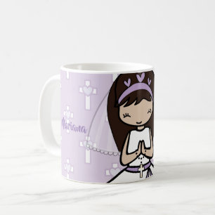 Mug Adorable Première Sainte Communion nom de la fille